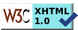 Valid XHTML 1.0